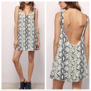 Tobi Sahara Snakeskin Hyper Shift Dress